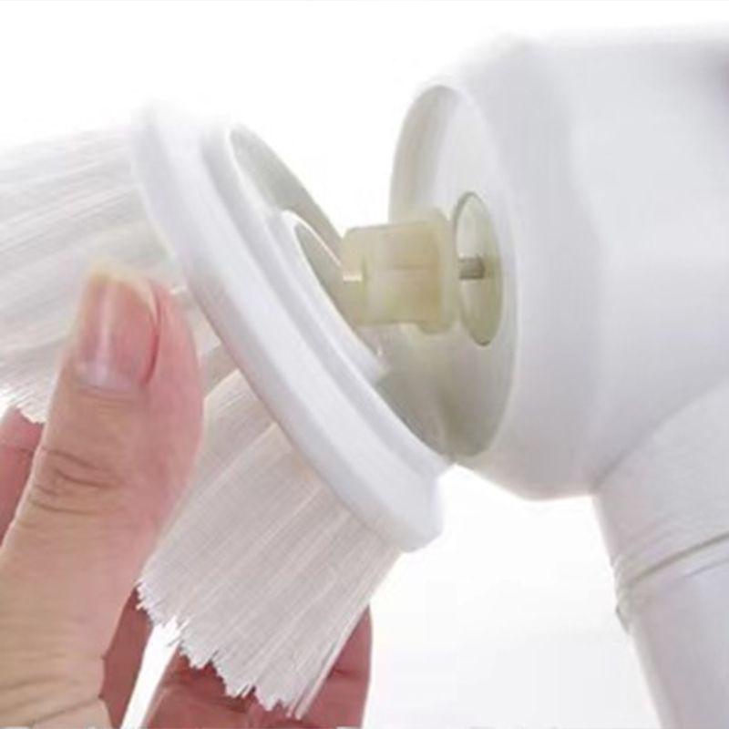 Electric Spin Scrubber Multifunctional Handheld Cordless Scrub Brush with 3 Cleaner Heads for Home Kitchen USB Charging