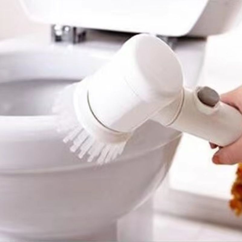 Electric Spin Scrubber Multifunctional Handheld Cordless Scrub Brush with 3 Cleaner Heads for Home Kitchen USB Charging