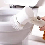 Electric Spin Scrubber Multifunctional Handheld Cordless Scrub Brush with 3 Cleaner Heads for Home Kitchen USB Charging