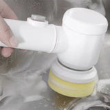 Electric Spin Scrubber Multifunctional Handheld Cordless Scrub Brush with 3 Cleaner Heads for Home Kitchen USB Charging