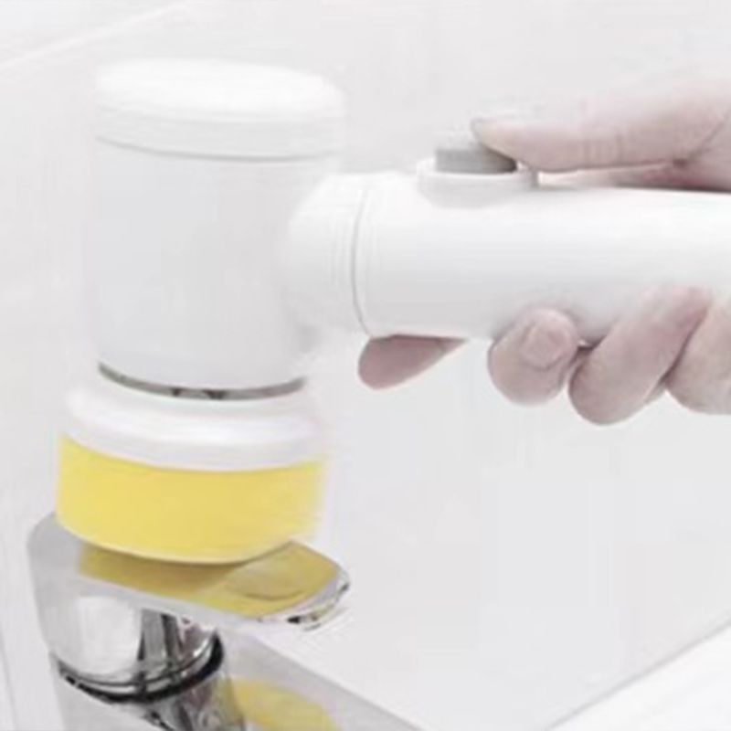 Electric Spin Scrubber Multifunctional Handheld Cordless Scrub Brush with 3 Cleaner Heads for Home Kitchen USB Charging
