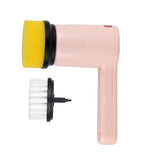 3 Gears Electric Cleaning Brush Cordless Multifunction Plastic with Extended Handle Electric Brush Cleaning Tool for Kitchen Pink 800mah