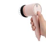 3 Gears Electric Cleaning Brush Cordless Multifunction Plastic with Extended Handle Electric Brush Cleaning Tool for Kitchen Pink 800mah - Front View