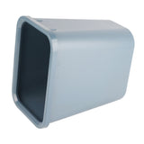 8L Rectangle Waste Bin Thicken Plastic Open Top Trash Can for Kitchen Bathroom Hotel Office Grey