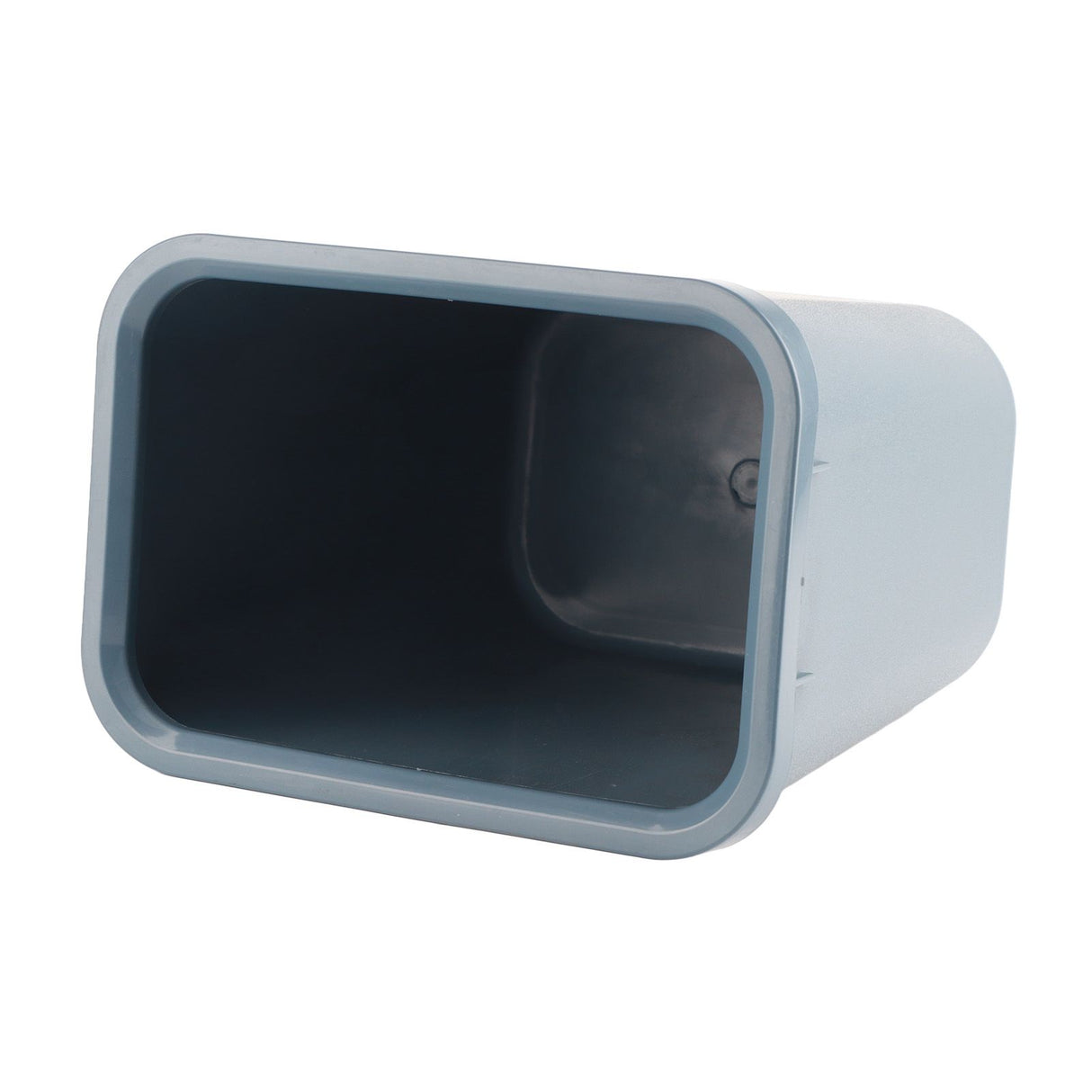 8L Rectangle Waste Bin Thicken Plastic Open Top Trash Can for Kitchen Bathroom Hotel Office Grey