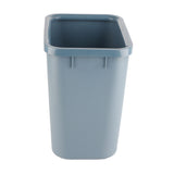 8L Rectangle Waste Bin Thicken Plastic Open Top Trash Can for Kitchen Bathroom Hotel Office Grey - Low Angle