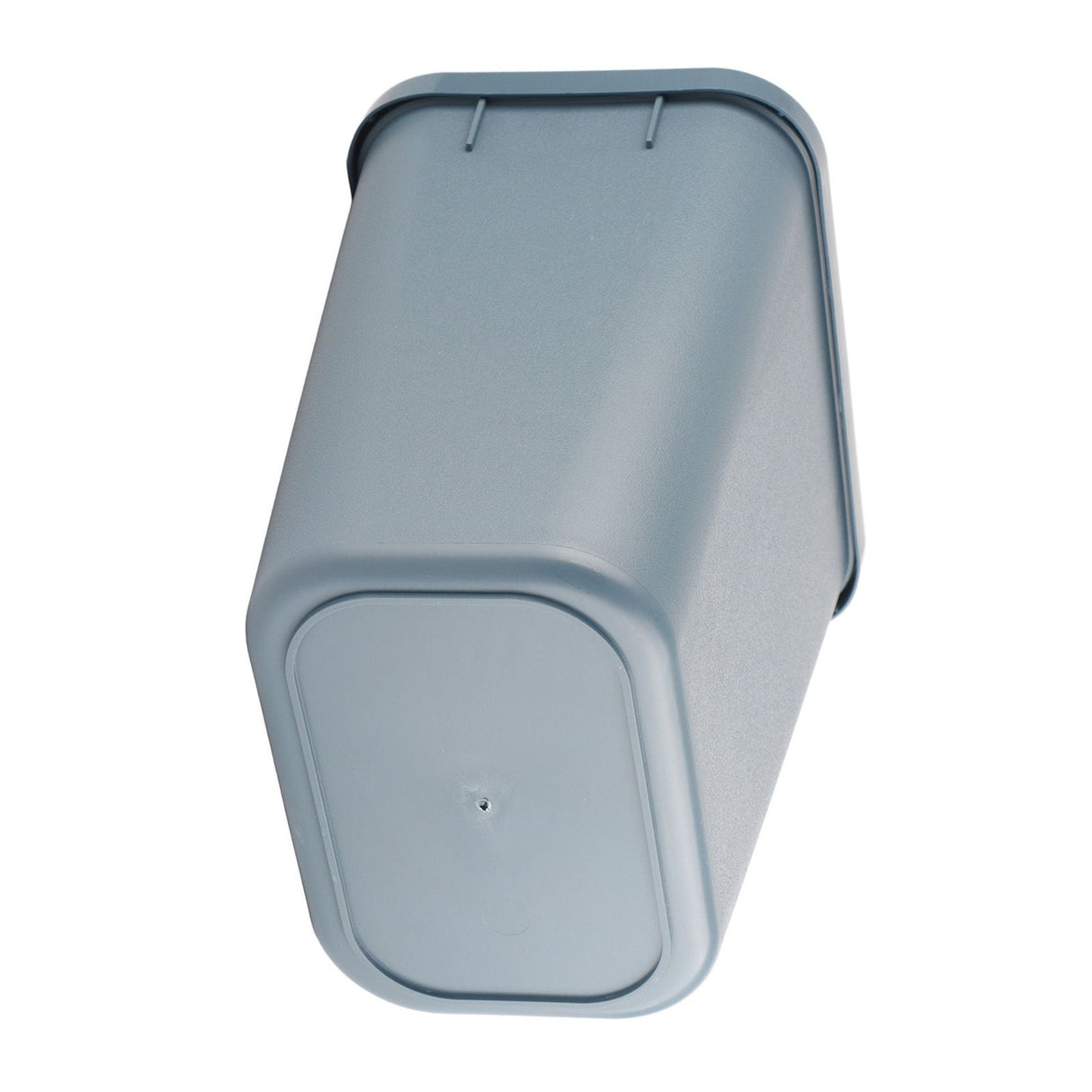 8L Rectangle Waste Bin Thicken Plastic Open Top Trash Can for Kitchen Bathroom Hotel Office Grey
