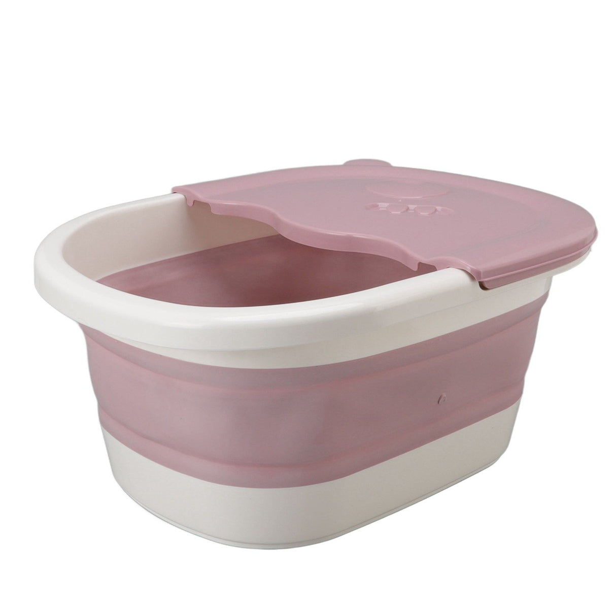 Foot Soaking Tub Foldable Foot Bath Foot Tub Bucket for Children Foot Bath Plastic Wash Bathtub Pink