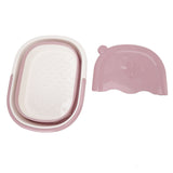 Foot Soaking Tub Foldable Foot Bath Foot Tub Bucket for Children Foot Bath Plastic Wash Bathtub Pink