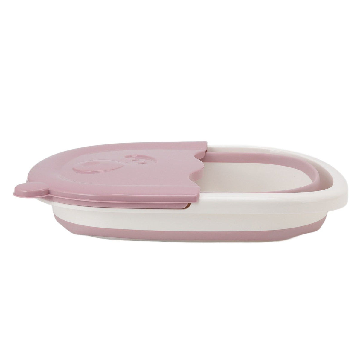 Foot Soaking Tub Foldable Foot Bath Foot Tub Bucket for Children Foot Bath Plastic Wash Bathtub Pink