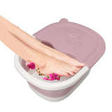 Foot Soaking Tub Foldable Foot Bath Foot Tub Bucket for Children Foot Bath Plastic Wash Bathtub Pink - Extra Image