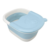Foot Soaking Tub Foldable Foot Bath Foot Tub Bucket for Children Foot Bath Plastic Wash Bathtub Blue