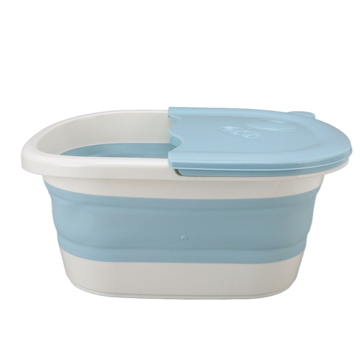 Foot Soaking Tub Foldable Foot Bath Foot Tub Bucket for Children Foot Bath Plastic Wash Bathtub Blue