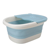 Foot Soaking Tub Foldable Foot Bath Foot Tub Bucket for Children Foot Bath Plastic Wash Bathtub Blue