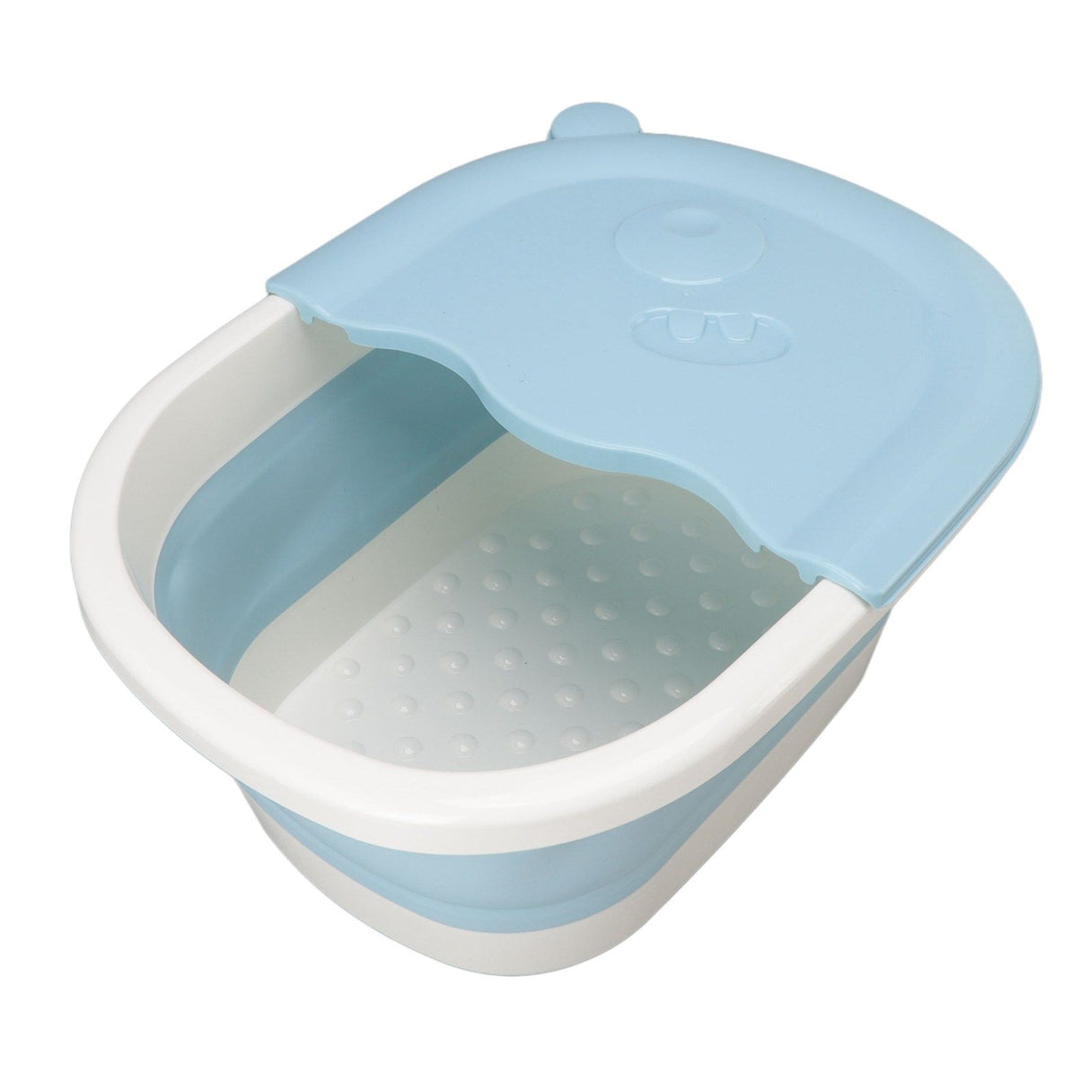 Foot Soaking Tub Foldable Foot Bath Foot Tub Bucket for Children Foot Bath Plastic Wash Bathtub Blue