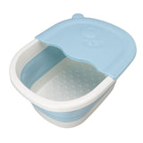 Foot Soaking Tub Foldable Foot Bath Foot Tub Bucket for Children Foot Bath Plastic Wash Bathtub Blue
