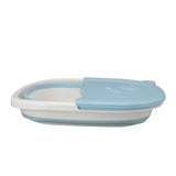 Foot Soaking Tub Foldable Foot Bath Foot Tub Bucket for Children Foot Bath Plastic Wash Bathtub Blue