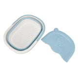 Foot Soaking Tub Foldable Foot Bath Foot Tub Bucket for Children Foot Bath Plastic Wash Bathtub Blue