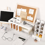 Dormitory Storage Shelf Strong PP Metal Foldable Design Simple Style Desktop Display Shelf for Home Dormitory Office White M