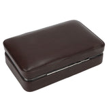 Cigar Holder Case Portable Travel Leather Cigar Humidor Case with Cedarwood Lining for 4 Count Cigars