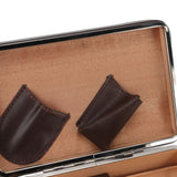 Cigar Holder Case Portable Travel Leather Cigar Humidor Case with Cedarwood Lining for 4 Count Cigars - Extra Image