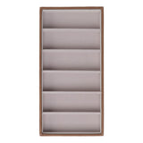 Eyeglass Display Organizer Wood Grain 6 Compartments Glasses Display Tray Sunglasses Storage Cases