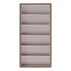 Eyeglass Display Organizer Wood Grain 6 Compartments Glasses Display Tray Sunglasses Storage Cases