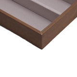 Eyeglass Display Organizer Wood Grain 6 Compartments Glasses Display Tray Sunglasses Storage Cases