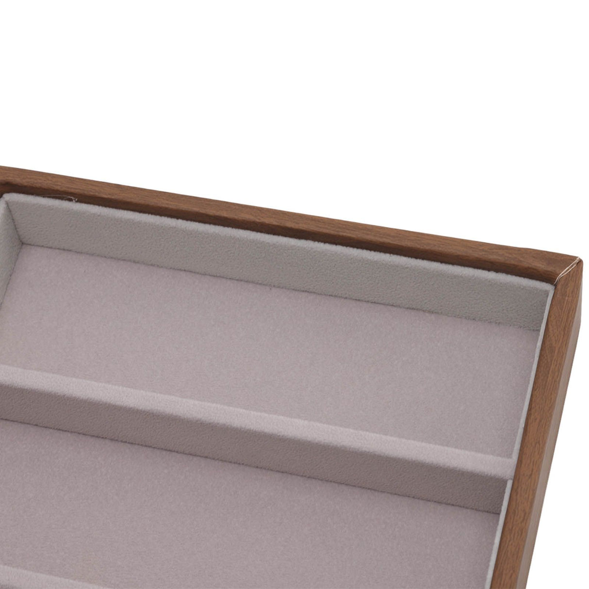Eyeglass Display Organizer Wood Grain 6 Compartments Glasses Display Tray Sunglasses Storage Cases