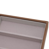 Eyeglass Display Organizer Wood Grain 6 Compartments Glasses Display Tray Sunglasses Storage Cases