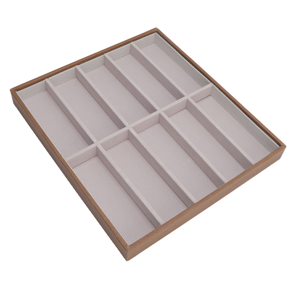 Sunglasses Display Tray PU Wood Grain Sunglasses Storage Case for Home Glasses Store 10 Grids