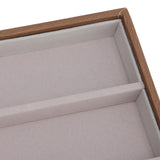 Sunglasses Display Tray PU Wood Grain Sunglasses Storage Case for Home Glasses Store 10 Grids - Extra Image
