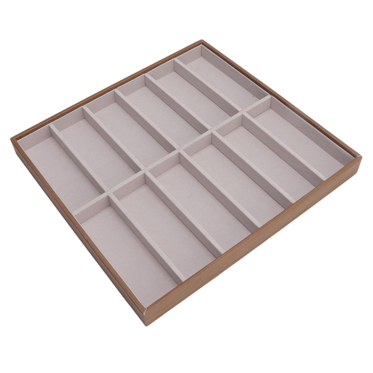 Sunglasses Display Tray PU Wood Grain Sunglasses Storage Case for Home Glasses Store 12 Grids