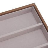 Sunglasses Display Tray PU Wood Grain Sunglasses Storage Case for Home Glasses Store 12 Grids