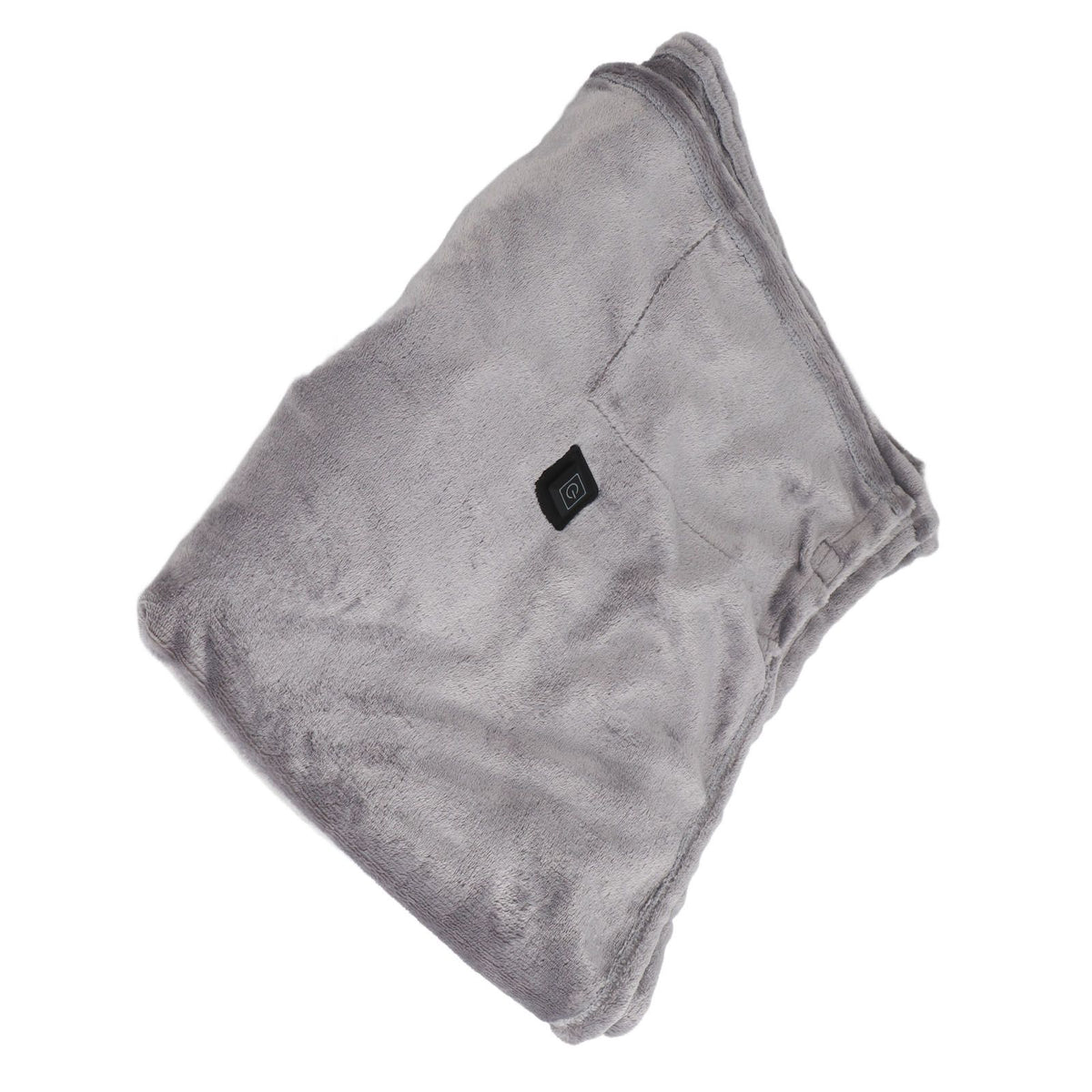 USB Heated Warm Shawl Lightweight Coral Flannel Electric Shoulder Blanket for Winter Light Gray