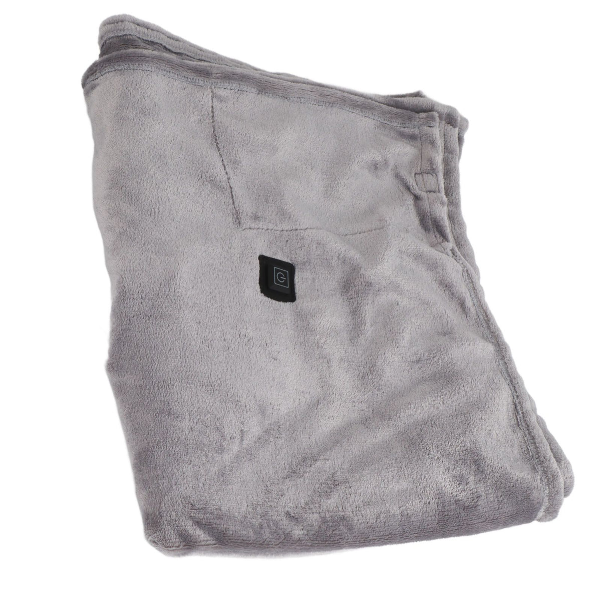 USB Heated Warm Shawl Lightweight Coral Flannel Electric Shoulder Blanket for Winter Light Gray