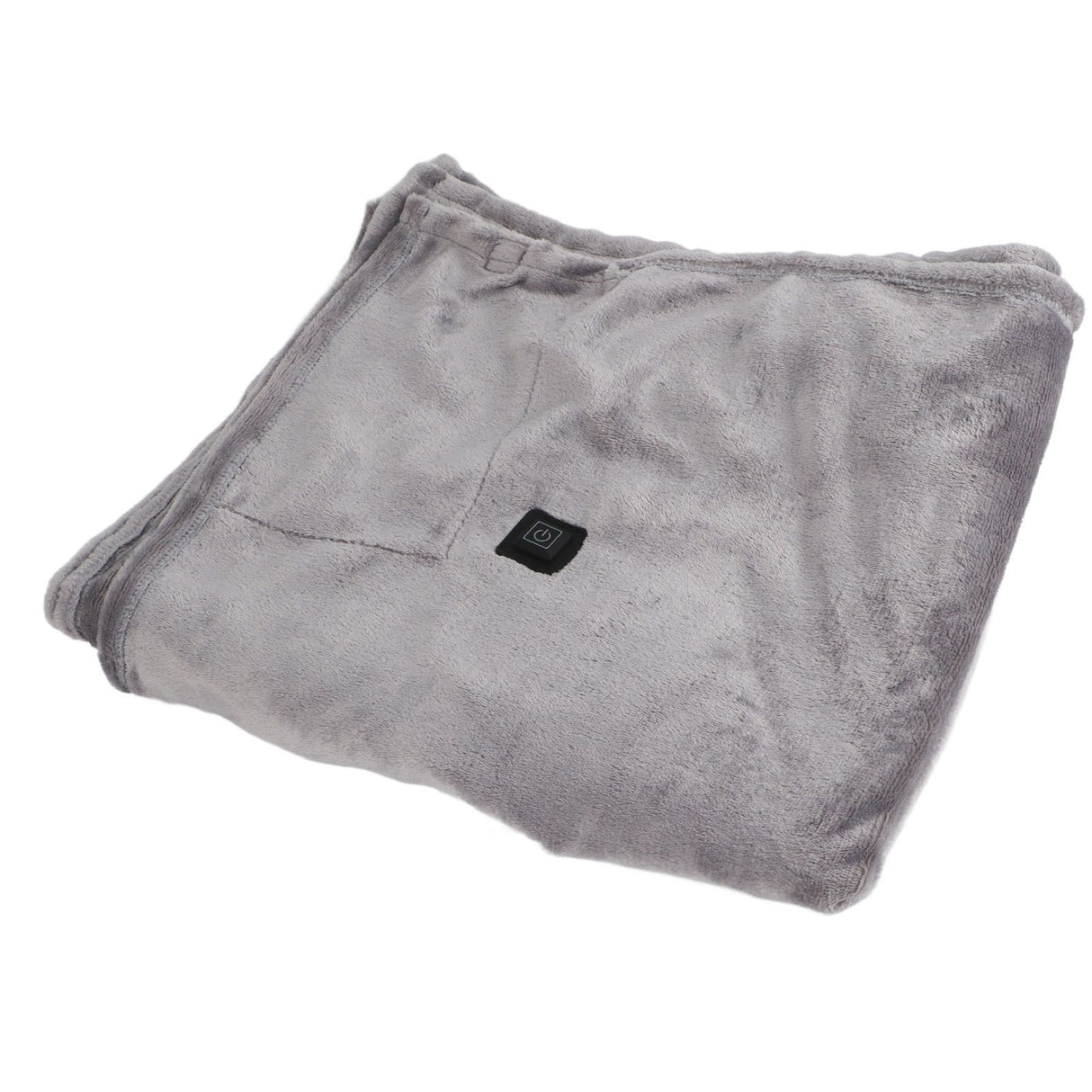 USB Heated Warm Shawl Lightweight Coral Flannel Electric Shoulder Blanket for Winter Light Gray