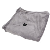 USB Heated Warm Shawl Lightweight Coral Flannel Electric Shoulder Blanket for Winter Light Gray - Extra Image