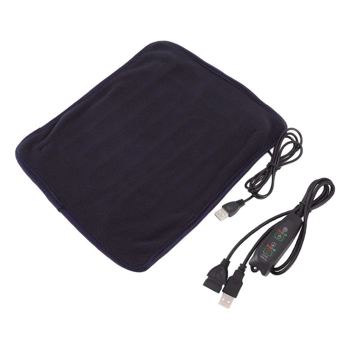 Portable USB Heating Pad Shoulder Neck Leg Waist Heating Pads with Multi Level Temperature Adjustment Timing Dark Blue