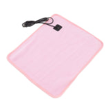 Portable USB Heating Pad Shoulder Neck Leg Waist Heating Pads with Multi Level Temperature Adjustment Timing Pink