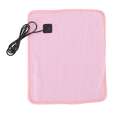 Portable USB Heating Pad Shoulder Neck Leg Waist Heating Pads with Multi Level Temperature Adjustment Timing Pink