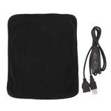 Portable USB Heating Pad Shoulder Neck Leg Waist Heating Pads with Multi Level Temperature Adjustment Timing Black