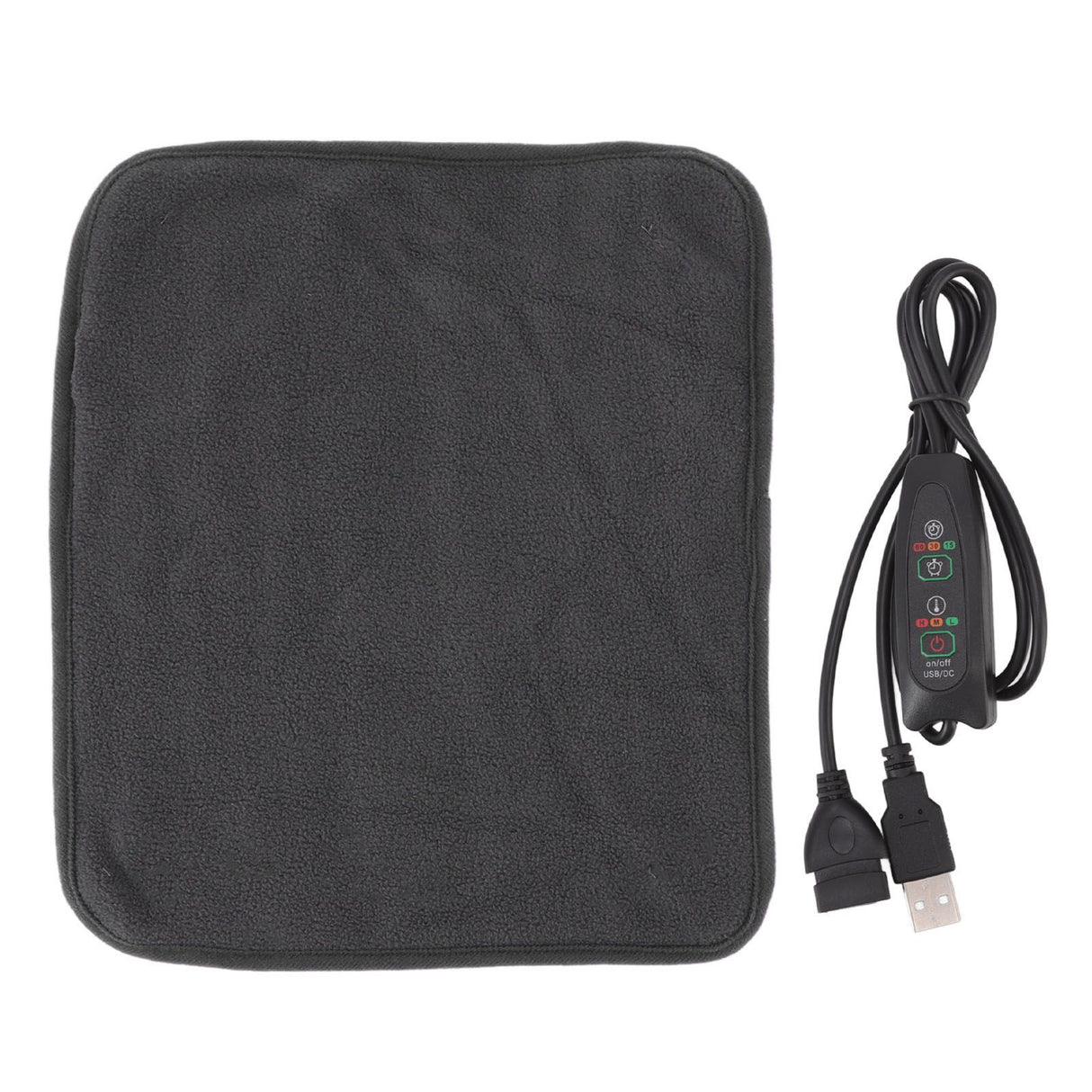 Portable USB Heating Pad Shoulder Neck Leg Waist Heating Pads with Multi Level Temperature Adjustment Timing Dark Gray