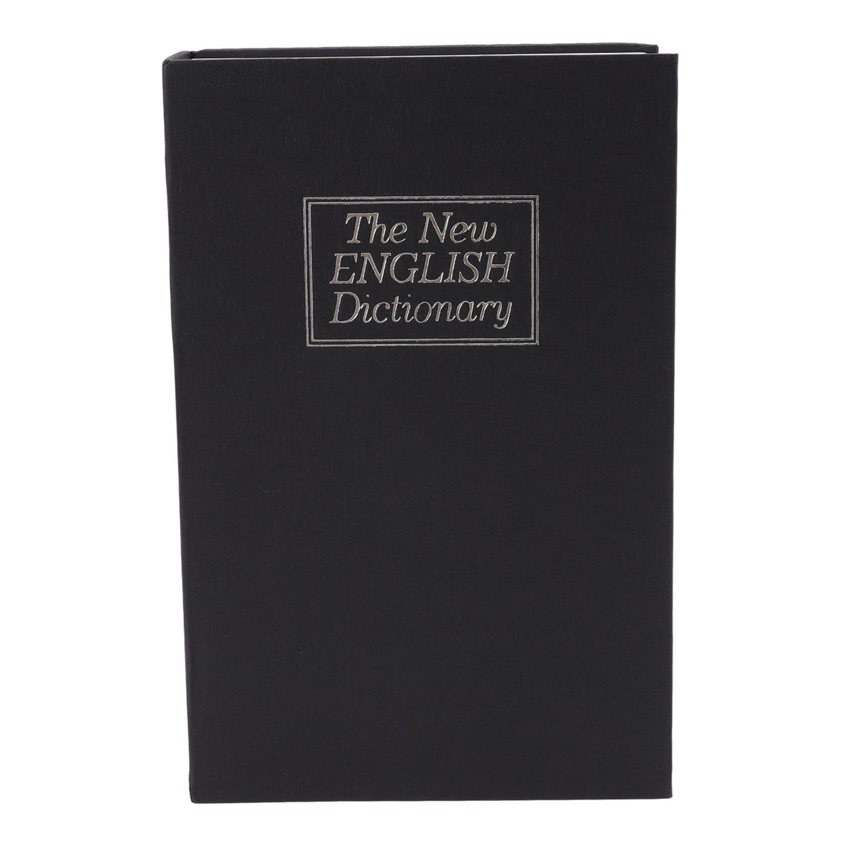 Dictionary Coin Piggy Bank Stainless Steel Realistic Lockable Book Safe Box with Key for Coin Storage Black