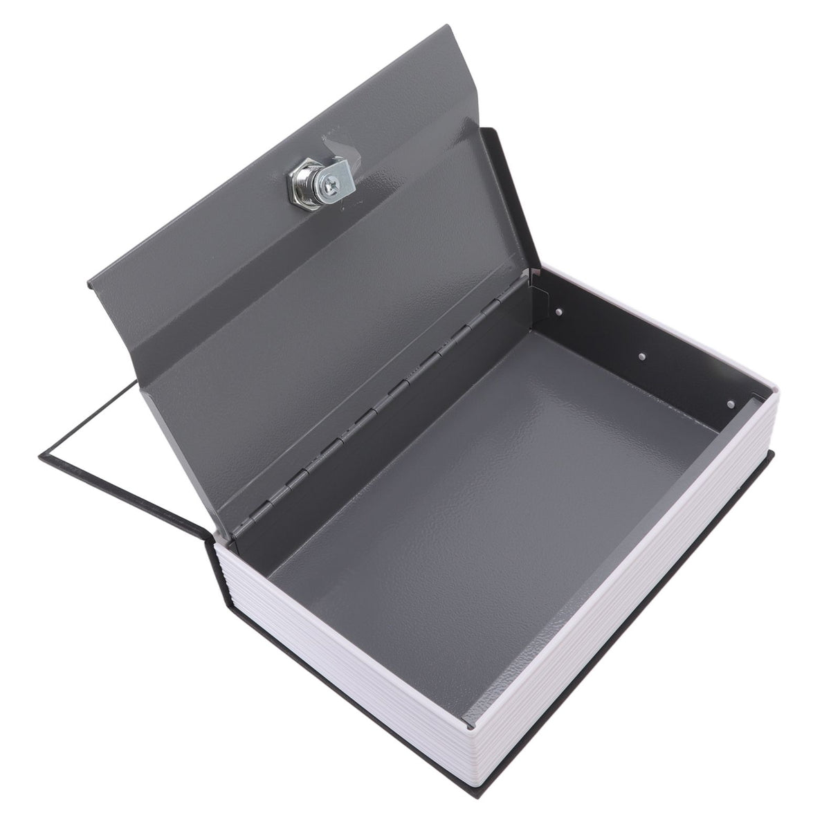 Dictionary Coin Piggy Bank Stainless Steel Realistic Lockable Book Safe Box with Key for Coin Storage Black