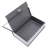 Dictionary Coin Piggy Bank Stainless Steel Realistic Lockable Book Safe Box with Key for Coin Storage Black - Extra Image