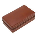 Cigar Humidor Case Brown Portable Cedarwood Lining Humidifier Travel Cigar Box With Storage Bag for Travel