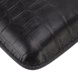 Cigar Leather Case Travel Portable 3pcs Cigar Holder Cigar Humidor with Cutter Set Black with Bamboo Joint Pattern