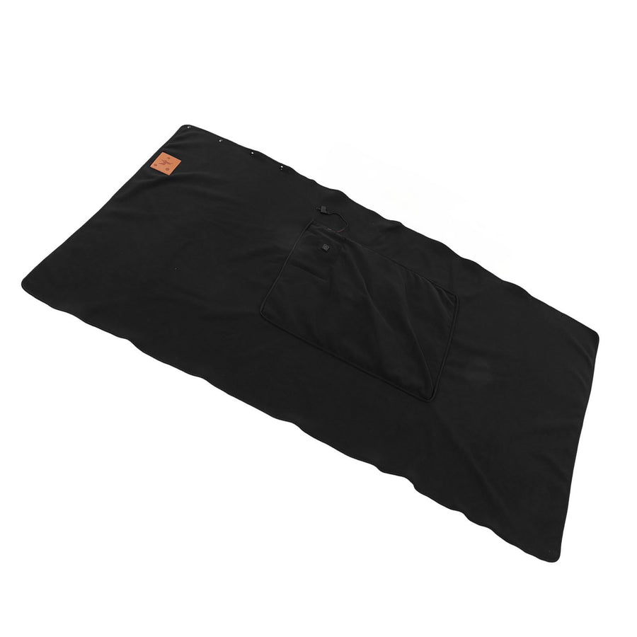 USB Warm Shawl 3 Level Temperature Adjustment Electric Throw Blanket for Shoulder Neck Legs Waist Black