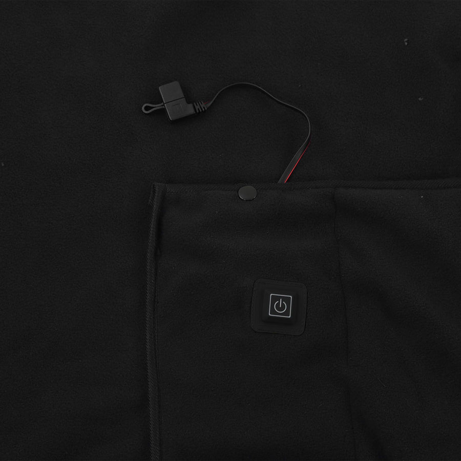 USB Warm Shawl 3 Level Temperature Adjustment Electric Throw Blanket for Shoulder Neck Legs Waist Black